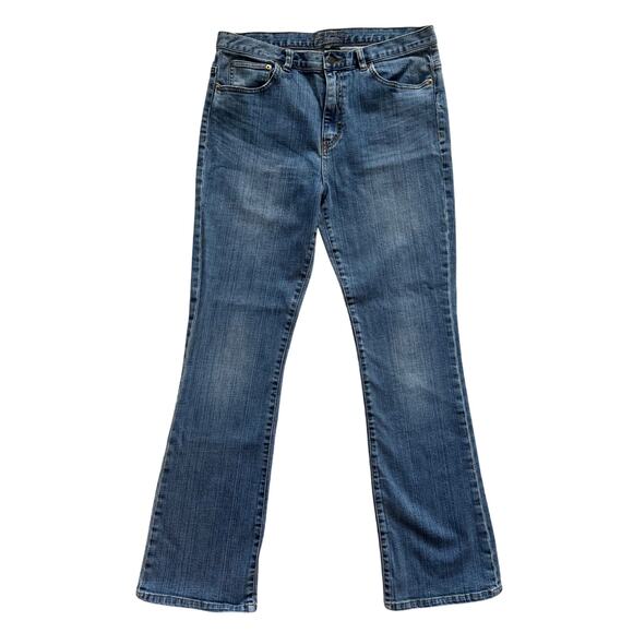 Lauren Ralph Lauren Jeans Women's 12 Blue Straight leg High rise Preppy Classic - Picture 1 of 13